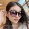 Mắt Kính Thom Browne Nữ Đen Tròng To Chân Kim Loại 9324