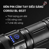 Đèn Pin Cầm Tay Siêu Sáng Corisu BL-B53T – Chiếu Xa 500m, Pin Sạc Dung Lượng Lớn, Chống Nước