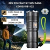 Đèn Pin Corisu RB1122 Siêu Sáng Zoom Xa Gần - Chiếu Xa 500M - Pin Sạc USB - Chống Nước - Đèn Pin Cầm Tay Cao Cấp