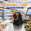 Máy quét mã vạch đa tia Corisu 136F 2D quét tất cả các loại mã siêu nhanh nhạy 12 tháng Bảo hành