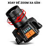 Đèn pin đội đầu Corisu chip led T8 siêu sáng chiếu xa 200m zoom xoay cơ học có USB sạc lại đội đầu tiện lợi không thấm nước