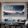 Đồng hồ tranh nghệ thuật cao cấp BG5915 100x50cm hiển thị thời gian, nhiệt độ, độ ẩm