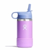 Bình nước giữ nhiệt dành cho trẻ HYDRO FLASK KIDS WIDE MOUTH STRAW CAP AND BOOT ANEMONE 12 OZ – W12CSWBB