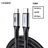 Cáp USB4 C to C Hagibis 4K/5K 60Hz 240W