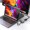 CỔNG CHUYỂN HYPERDRIVE FOR MACBOOK/PC/LAPTOP/iPHONE 15 HDMI/VGA 4K60HZ 2 IN 1 HD-C2HV GRAY