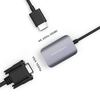 CỔNG CHUYỂN HYPERDRIVE FOR MACBOOK/PC/LAPTOP/iPHONE 15 HDMI/VGA 4K60HZ 2 IN 1 HD-C2HV GRAY