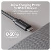 Cáp USB4 HyperDrive 1.2m Braided Performance USB-C TO USB-C CHARGING CABLE – HD6500