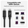 Cáp USB4 HyperDrive 1.2m Braided Performance USB-C TO USB-C CHARGING CABLE – HD6500