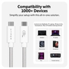 Cáp USB4 Hyperdrive 1.2m Braided Performance USB-C to USB-C Charging Cable – HD6500