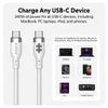 Cáp HYPERJUICE 2M SILICONE 240W USB-C TO USB-C CHARGING CABLE – HJ4002WHGL