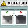 Case ốp trong suốt cho Surface Laptop 7-13.8inch