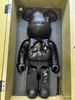 BEARBRICK Art Overturn Crystal 1000% Black