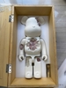 BEARBRICK Art Overturn Crystal 1000% White Rose Quartz
