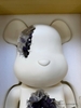BEARBRICK Art Overturn Crystal 1000% White Amethyst