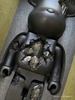 BEARBRICK Art Overturn Crystal 1000% Black