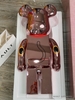 BEARBRICK Maneki Neko Peach Gold Plated 1000%