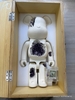 BEARBRICK Art Overturn Crystal 1000% White Amethyst