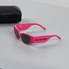 Balenciaga Logo Print Sunglasses Pink