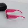 Balenciaga Logo Print Sunglasses Pink