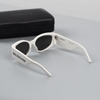 Balenciaga Logo Print Sunglasses White