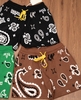 Short MNML Paisley Brown