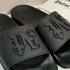 Palm Angels Black Monogram Slides