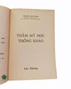 THẨM MỸ HỌC THÔNG KHẢO
