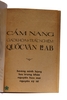 CẨM NANG GIÁO KHOA TRẮC NGHIỆM QUỐC VĂN 12AB