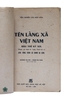 TÊN LÀNG XÃ VIỆT NAM ĐẦU THẾ KỶ 19