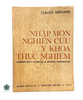 NHẬP MÔN NGHIÊN CỨU Y KHOA THỰC NGHIỆM