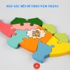 Đồ Chơi Gỗ Ghép Hình Động Vật, Miếng Ghép Hình Động Vật Bằng Gỗ, An Toàn, Bền Đẹp Và Nhiều Màu Sắc