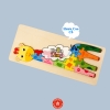 Đồ Chơi Gỗ Ghép Hình Động Vật, Miếng Ghép Hình Động Vật Bằng Gỗ, An Toàn, Bền Đẹp Và Nhiều Màu Sắc