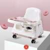 Ghế Ăn Dặm Cho Bé, Ghế Bánh Xe, Ghế Cao, Gấp Gọn Dễ Dàng Mang Đi (Hàng Cao Cấp)