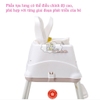 Ghế Ăn Dặm Cho Bé, Ghế Bánh Xe, Ghế Cao, Gấp Gọn Dễ Dàng Mang Đi (Hàng Cao Cấp)