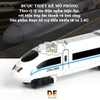 Tàu Cao Tốc Đường Ray 3 Toa, Mô Phỏng Theo Tầu Cao Tốc Hàng Đầu Của Nhật Bản, Âm Thanh Mô Phỏng, Đèn Flash, Hàng Xuất EU