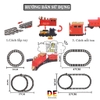 Đồ Chơi Tàu Hỏa CLASSIC TRAIN Đường Ray Chạy PIN, 4 Toa Mini, Tiêu Chuẩn Quốc Tế