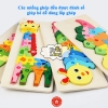 Đồ Chơi Gỗ Ghép Hình Động Vật, Miếng Ghép Hình Động Vật Bằng Gỗ, An Toàn, Bền Đẹp Và Nhiều Màu Sắc