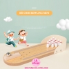 Đồ Chơi Bowling Mini Bằng Gỗ Để Bàn, Dễ Mang Đi, Giúp Bé Phát Triển Phản Xạ Tay Mắt, Tăng Tương Tác Với Bố Mẹ