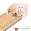 Đồ Chơi Bowling Mini Bằng Gỗ Để Bàn, Dễ Mang Đi, Giúp Bé Phát Triển Phản Xạ Tay Mắt, Tăng Tương Tác Với Bố Mẹ