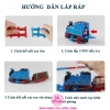 Đồ Chơi Tàu Hỏa Đường Ray Thomas 3 Toa 2055-7, Đèn Nhạc, Âm Thanh, Khói Mô Phỏng, Đường Ray To Dễ Lắp, Màu Sắc Rất Đẹp
