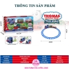 Đồ Chơi Tàu Hỏa Đường Ray Thomas 3 Toa 2055-7, Đèn Nhạc, Âm Thanh, Khói Mô Phỏng, Đường Ray To Dễ Lắp, Màu Sắc Rất Đẹp