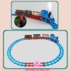 Đồ Chơi Tàu Hỏa Đường Ray Thomas 5 Toa 2055-5, Đèn Nhạc, Âm Thanh, Khói Mô Phỏng, Đường Ray To Dễ Lắp Ráp