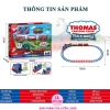 Đồ Chơi Tàu Hỏa Đường Ray Thomas 5 Toa 2055-5, Đèn Nhạc, Âm Thanh, Khói Mô Phỏng, Đường Ray To Dễ Lắp Ráp