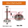 Chân đế inox 304 60x12M12x200