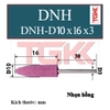 Đá mài nhọn hồng D10x16x3mm
