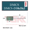 Đá mài cao su xanh đầu trụ D8x3