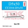 Chốt chẻ inox 304-D5x50