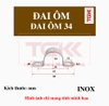 Đai ôm inox không gân 34