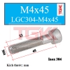 Bu lông lục giác chìm inox 304-M4x45 RL
