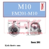 Đai ốc mũ inox 201-M10